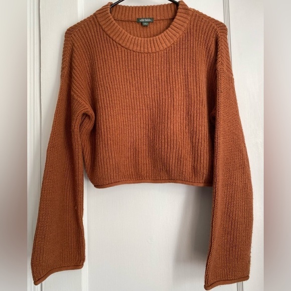 Wild Fable Scoop-neck Pullover Cropped Boxy Sweater Size: Medium - Picture 1 of 5